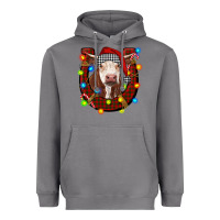 Storm christmas horseshoe with hereford cow Heavyweight Hoodie - RanaPortraitStore