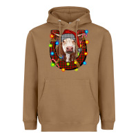 Toasted Coconut christmas horseshoe with hereford cow Heavyweight Hoodie - RanaPortraitStore