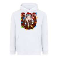 Christmas Horseshoe With Hereford Cow Heavyweight Hoodie | Teevron