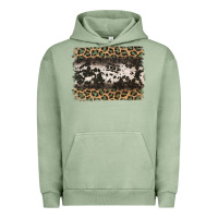Pigment Oil Green leopard cowhide pattern background Urban Hoodie - Jasminsmagicworld