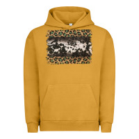 Pigment Peanut Butter leopard cowhide pattern background Urban Hoodie - Jasminsmagicworld