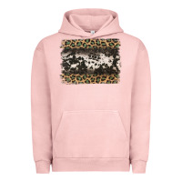 Pigment Salmon leopard cowhide pattern background Urban Hoodie - Jasminsmagicworld