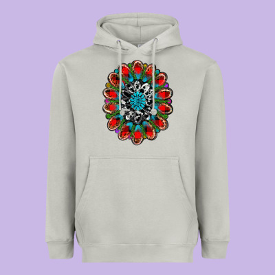 Christmas Gemstone Heavyweight Hoodie Designed By Ranaportraitstore