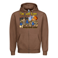 Chestnut im just here for the snacks basketball sister Zipper Hoodie - Zillion Design Studio