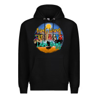 Black boat waves sun rays lake days Premium Hoodie - NancyCooperArtShop