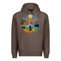 Coffee boat waves sun rays lake days Premium Hoodie - NancyCooperArtShop