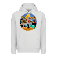 Dove Grey boat waves sun rays lake days Premium Hoodie - NancyCooperArtShop