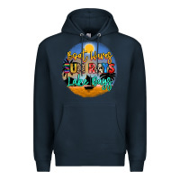 Navy boat waves sun rays lake days Premium Hoodie - NancyCooperArtShop