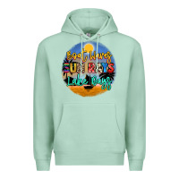 Seafoam boat waves sun rays lake days Premium Hoodie - NancyCooperArtShop