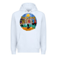 White boat waves sun rays lake days Premium Hoodie - NancyCooperArtShop