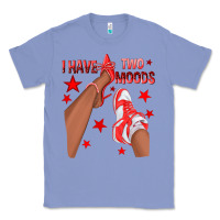 Colony Blue Bright Red I Have Two Moods Afro Girl Sneakers Classic Tee - texasbilliewilder