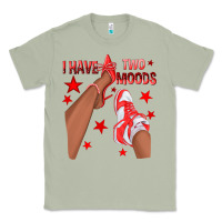 Matcha Bright Red I Have Two Moods Afro Girl Sneakers Classic Tee - texasbilliewilder