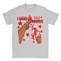 Moon Dust Bright Red I Have Two Moods Afro Girl Sneakers Classic Tee - texasbilliewilder