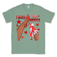 Sage Bright Red I Have Two Moods Afro Girl Sneakers Classic Tee - texasbilliewilder