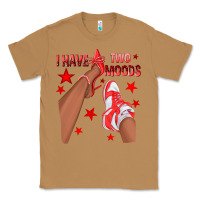 Toasted Coconut Bright Red I Have Two Moods Afro Girl Sneakers Classic Tee - texasbilliewilder