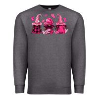 Charcoal Heather breast cancer afro gnomies Premium Sweatshirt - FaDigitalArtStudio