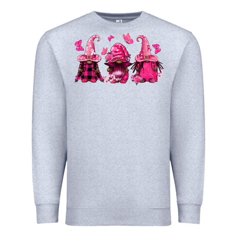 Breast Cancer Afro Gnomies Premium Sweatshirt by FaDigitalArtStudio | Teevron