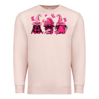 Pale Pink breast cancer afro gnomies Premium Sweatshirt - FaDigitalArtStudio