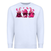 White breast cancer afro gnomies Premium Sweatshirt - FaDigitalArtStudio