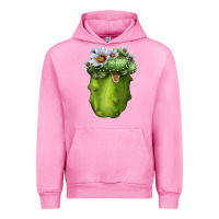 Fuchsia Pink blossfeldia cacti Urban Hoodie - LillyAllenDesigns