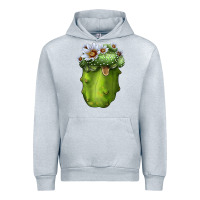 Heather Grey blossfeldia cacti Urban Hoodie - LillyAllenDesigns