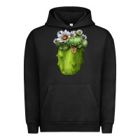 Pigment Black blossfeldia cacti Urban Hoodie - LillyAllenDesigns