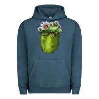 Pigment Midnight Navy blossfeldia cacti Urban Hoodie - LillyAllenDesigns