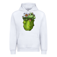 White blossfeldia cacti Urban Hoodie - LillyAllenDesigns