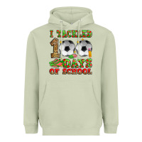 Matcha i tackled 100 days of school soccer Heavyweight Hoodie - Zillion Design Studio