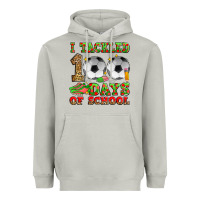 Moon Dust i tackled 100 days of school soccer Heavyweight Hoodie - Zillion Design Studio