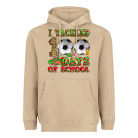 Mushroom i tackled 100 days of school soccer Heavyweight Hoodie - Zillion Design Studio