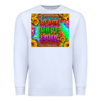 White kindness peace inclusion hope equality love diversity Premium Sweatshirt - HRA Design Shop