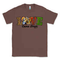 Chestnut Love Came Down Baby Jesus Christmas Classic Tee - RanaPortraitStore
