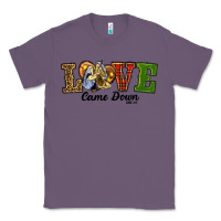 Lavender Love Came Down Baby Jesus Christmas Classic Tee - RanaPortraitStore