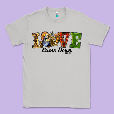 Love Came Down Baby Jesus Christmas Classic Tee Designed By Ranaportraitstore