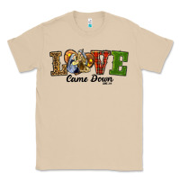 Mushroom Love Came Down Baby Jesus Christmas Classic Tee - RanaPortraitStore