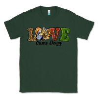 Sports Green Love Came Down Baby Jesus Christmas Classic Tee - RanaPortraitStore