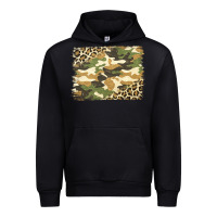 Black leopard camo pattern background Urban Hoodie - Jasminsmagicworld