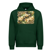 Forest Green leopard camo pattern background Urban Hoodie - Jasminsmagicworld