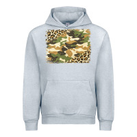 Heather Grey leopard camo pattern background Urban Hoodie - Jasminsmagicworld