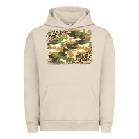 Pigment French Oak leopard camo pattern background Urban Hoodie - Jasminsmagicworld