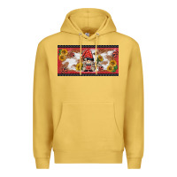 Antique Gold ladybug gnomies license plate template Premium Hoodie - BarkalooDesign