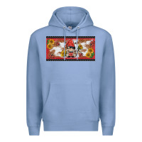 Colony Blue ladybug gnomies license plate template Premium Hoodie - BarkalooDesign