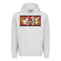 Dove Grey ladybug gnomies license plate template Premium Hoodie - BarkalooDesign