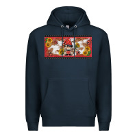 Navy ladybug gnomies license plate template Premium Hoodie - BarkalooDesign