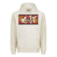 Oatmeal Heather ladybug gnomies license plate template Premium Hoodie - BarkalooDesign