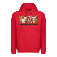Red ladybug gnomies license plate template Premium Hoodie - BarkalooDesign
