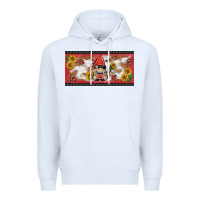 White ladybug gnomies license plate template Premium Hoodie - BarkalooDesign