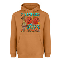 Meerkat i tackled 100 days of school basketball Heavyweight Hoodie - Zillion Design Studio