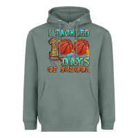 I Tackled 100 Days Of School Basketball Heavyweight Hoodie | Teevron